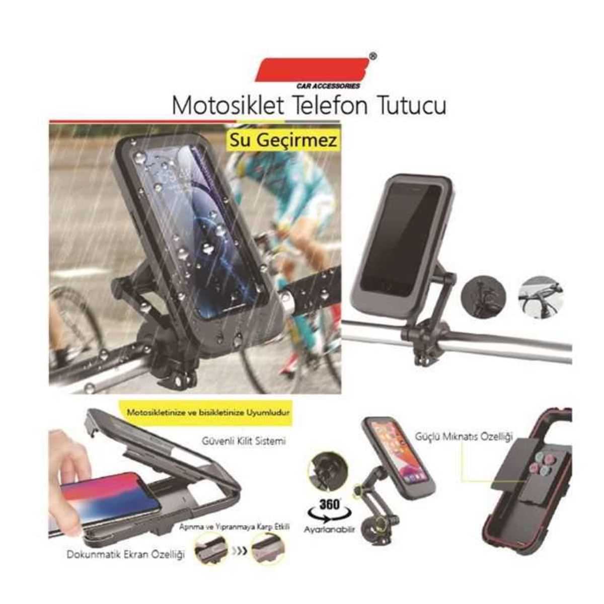 TELEFON TUTUCU MOTOSiKLET SU GEÇiRMEZ 1